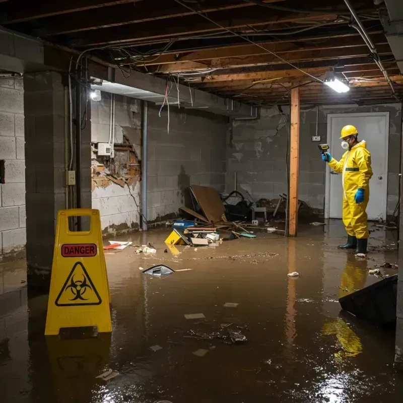 Flooded Basement Electrical Hazard in Madeira Beach, FL Property